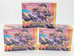 Lot of (3) Magic: The Gathering Dominaria United Bundle Box Sealed - Image 1