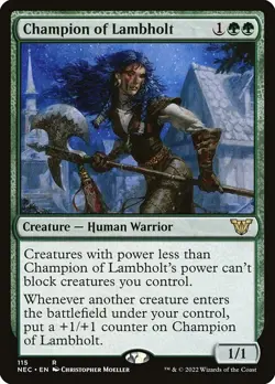 MTG Champion of Lambholt NEC Rare Normal #115 - Image 1