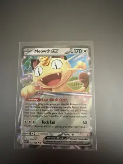 Meowth ex 062/088 Perfect Order Double Rare Holo Pokemon NM - Image 1