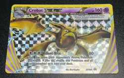 2017 Pokemon Crobat BREAK XY181 Black Star Promo Holo Rare HP/Played - Image 3