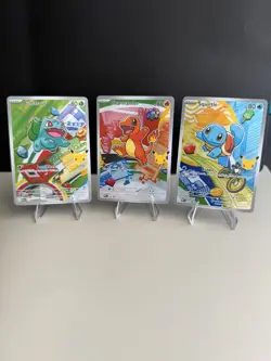 First Partner Illustration Collection Series 1 Kanto GEN 1 Starters Pokemon TCG - Image 1