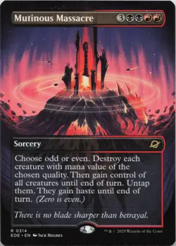 Mutinous Massacre (Borderless) R Edge of Eternities 314 LP-NM - Image 1