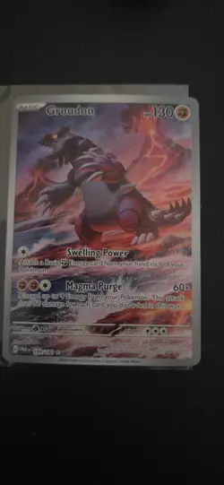 Pokemon Groudon SV04: Paradox Rift 199/182 IR Holo English 2023 130HP - Image 1