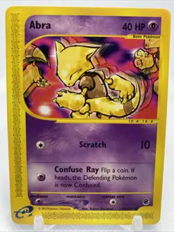 Abra 93/165 Common Expedition Base Set Pokemon Lightly Played - Image 1