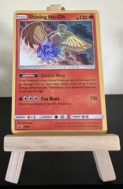 Shining Ho-Oh SM70 Black Star Promo Holo Shining Legends English Pokemon TCG NM - Image 1
