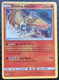 Shining Ho-Oh SM70 Black Star Promo Holo Shining Legends English Pokemon TCG NM - Image 3
