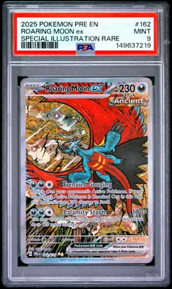 Pokemon Roaring Moon ex 162/131 Sv: Prismatic Evolutions Holo PSA 9 - Image 3