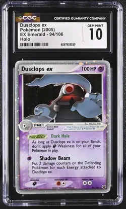 Dusclops ex Holo Rare 2005 Pokemon EX Emerald #94/106 CGC 10 - Image 1