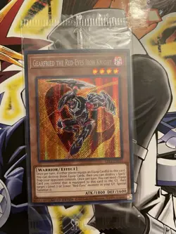 Yugioh Gearfried The Red-Eyes Iron Knight LDS1-EN011 Secret Limited Ed Sealed NM - Image 1