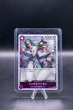 Shachi & Penguin (Foil) ST10-008 C ONE PIECE Card The Best 2 ONE PIECE Japanese - Image 1
