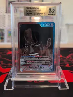 One Piece Portgas.D.Ace (Alternate Art) OP13-002 Carrying On His Will - BGS 9.5 - Image 1