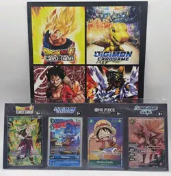 Gen Con 2023 Promos One Piece TCG Luffy Digimon Dragon Ball BS Saga Sealed - Image 1