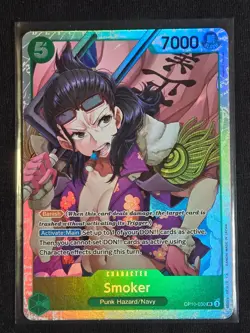 One Piece TCG Royal Blood Smoker #OP10-030 SR Super Rare Foil English - Image 1