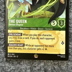 Disney Lorcana Wilds Unknown The Queen Devious Disguise 90/204 Legendary NM - Image 4