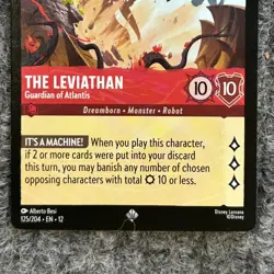 Disney Lorcana Wilds Unknown The Leviathan 125/204 Super Rare NM - Image 4