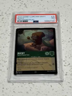 2023 Disney Lorcana EN 15/P1 Promo Bucky Organized Play Pre-Errata PSA 7 - Image 2