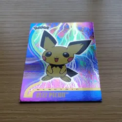 Topps Pokemon Pichu #172 TV Animation Edition 2001 Holo Trading Card - Image 2
