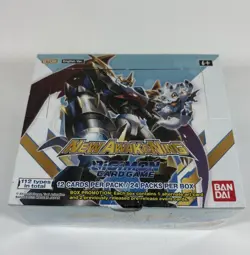 SEALED Digimon: New Awakening Bandai Card Game Booster Box, 24-Packs (BT08) - Image 1