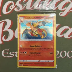 Pokemon TCG Special Delivery Charizard Promo Card SWSH075 Holo Sealed Pack - Image 2
