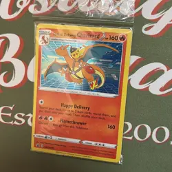 Pokemon TCG Special Delivery Charizard Promo Card SWSH075 Holo Sealed Pack - Image 3