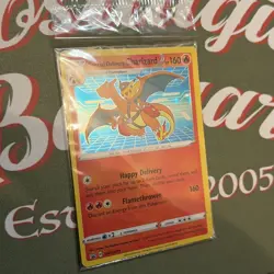 Pokemon TCG Special Delivery Charizard Promo Card SWSH075 Holo Sealed Pack - Image 4