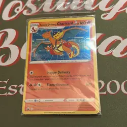 Pokemon TCG Special Delivery Charizard Promo Card SWSH075 Holo Sealed Pack - Image 5