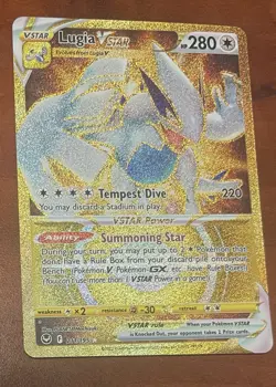 Lugia VSTAR 211/195 Near Mint NM Secret Rare Card Silver Tempest - Image 1