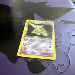 Pokemon TCG Dark Alakazam Holo Rare Card 1/82 1st edition LP - Image 4