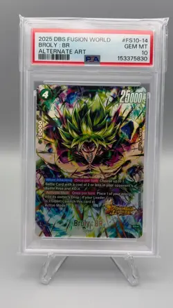 PSA 10 Broly BR FS10-14 Alt Art 2025 Dragon Ball Super Card GEM - Image 1