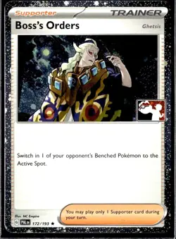 Boss's Orders Ghetsis Holo 114/132 Prize Pack Series 8 Promo Pokemon Card NM - Image 1
