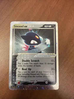 Pokemon TCG Sneasel EX Ruby & Sapphire Holo Ultra Rare Card 103/109 - Image 1