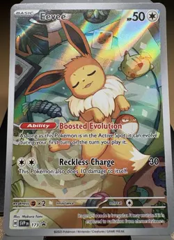 Pokemon TCG SV Scarlet & Violet Promo Eevee Card #173 - Image 1
