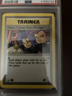 2000 Here Comes Team Rocket - Team Rocket Pokemon Cards - 1st Edition PSA 9 - Image 3