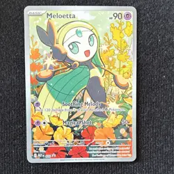 Pokemon Meloetta Full Art MEP 026 Basic Psychic Holo 90 HP Card 2025 - Image 1