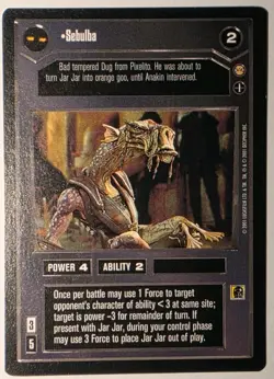Star Wars CCG Sebulba Tatooine Rare Card Decipher NM Condition - Image 1