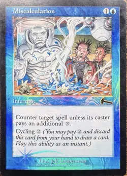Magic the Gathering Miscalculation Urza's Legacy Foil (LP) - Image 1