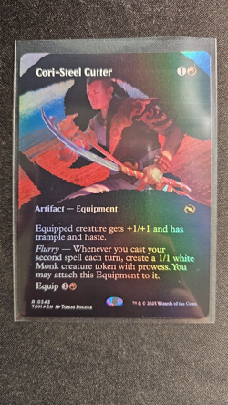 Cori-Steel Cutter (Borderless) Tarkir: Dragonstorm 343 NM FOIL - Image 1