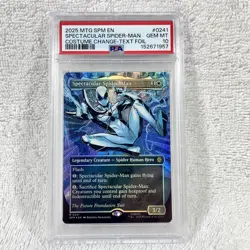 2025 MTG Magic Marvel Spectacular Spider-Man Borderless Foil #241 0241 GM PSA 10 - Image 5