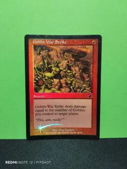 FOIL Goblin War Strike / Anschlag der Goblins - MTG Magic - Image 1