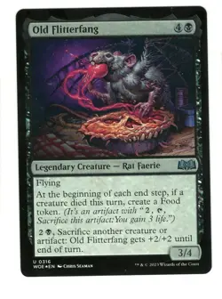 MTG Old Flitterfang 316 Uncommon Wilds of Eldraine Magic The Gathering Foil - Image 1