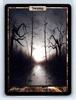 Swamp - Full Art #138 Unhinged Magic: The Gathering MTG - MP - Image 2
