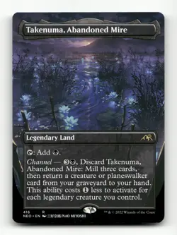 Takenuma, Abandoned Mire (Borderless) Kamigawa: Neon Dynasty #416 Rare - Image 1