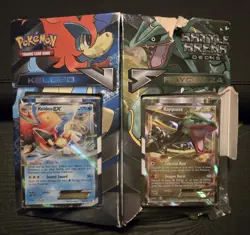 Pokemon TCG Battle Arena Decks: Keldeo Vs Rayquaza Brand New Sealed Damaged Box - Image 1