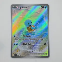 Pokemon TCG Squirtle 170/165 SV3.5: Scarlet & Violet 151 - Illustration Rare - Image 1