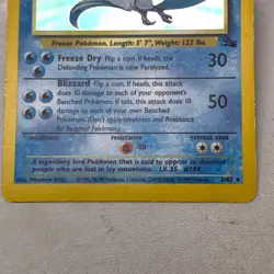 Pokemon TCG Fossil Articuno Pokemon Fossil 2 Holo English - Image 4