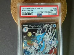 POKEMON SVP EN-SV BLACK STAR PROMO #131 KINGDRA EX PSA 8 - Image 2