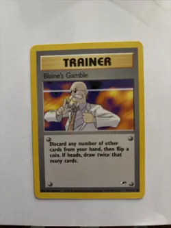 Pokemon TCG - Blaine's Gamble - 121/132 - Gym Heroes - LP Common (2000) - Image 1