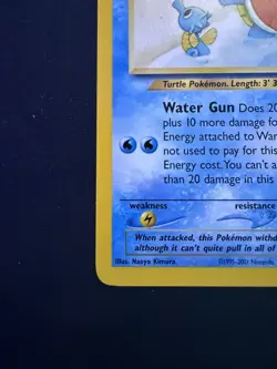 Wartortle 15/18 Southern Islands Regular Pokemon TCG 2001 - Image 4