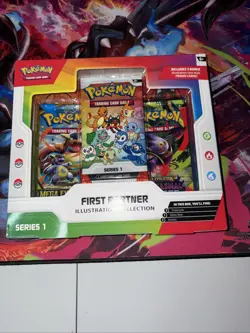 Pokemon First Partner Illustration Series 1 Box Promo Booster 2022 English - Image 1