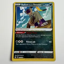 Pokemon TCG SW&SH: Lost Origin Radiant Hisuian Sneasler #123/196 Pack Fresh NM - Image 1